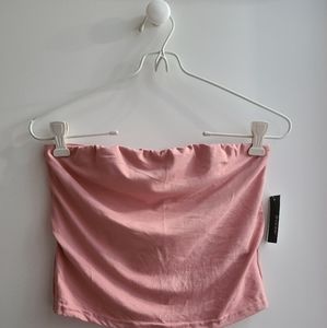 Ardene Light Pink Crop Tube Top